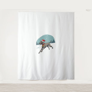 Greyhound Festive Sprint dog Tapestry