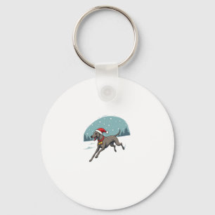 Greyhound Festive Sprint Key Ring