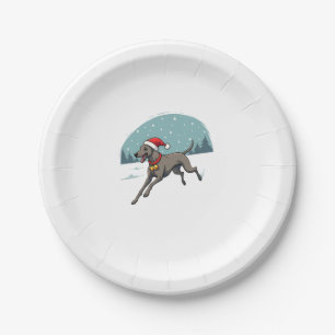 Greyhound Festive Sprint Paper Plate