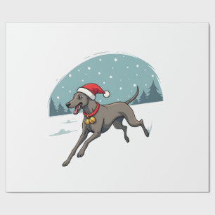 Greyhound Festive Sprint Wrapping Paper