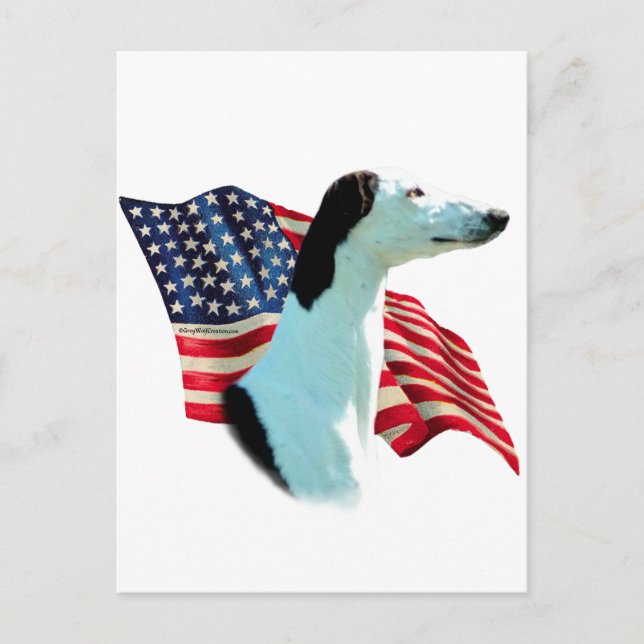 Greyhound Flag Postcard (Front)