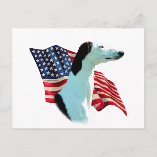 Greyhound Flag Postcard (Front)