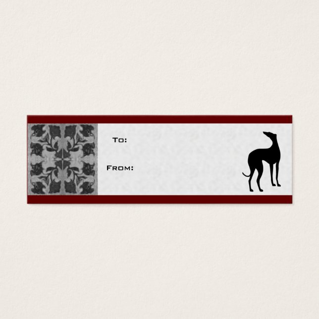 Greyhound Gift Tags (Front)