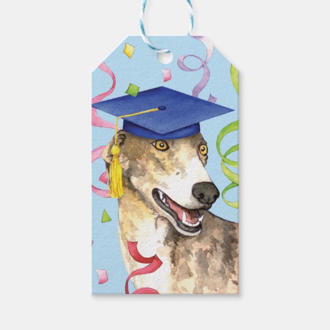 Greyhound Graduate Gift Tags (Front)