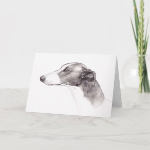 Greyhound  Ink Drawing Greeting Cards