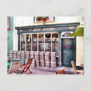 Greyhound Irish Pub Postcard