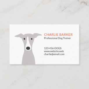 Greyhound   Italian Greyhound   Whippet   Cute Dog Business Card