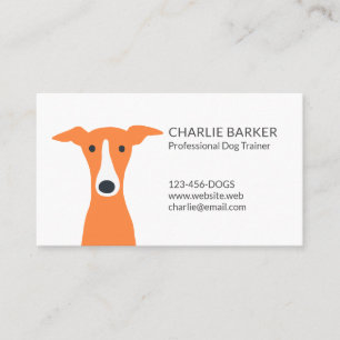 Greyhound   Italian Greyhound   Whippet   Cute Dog Business Card