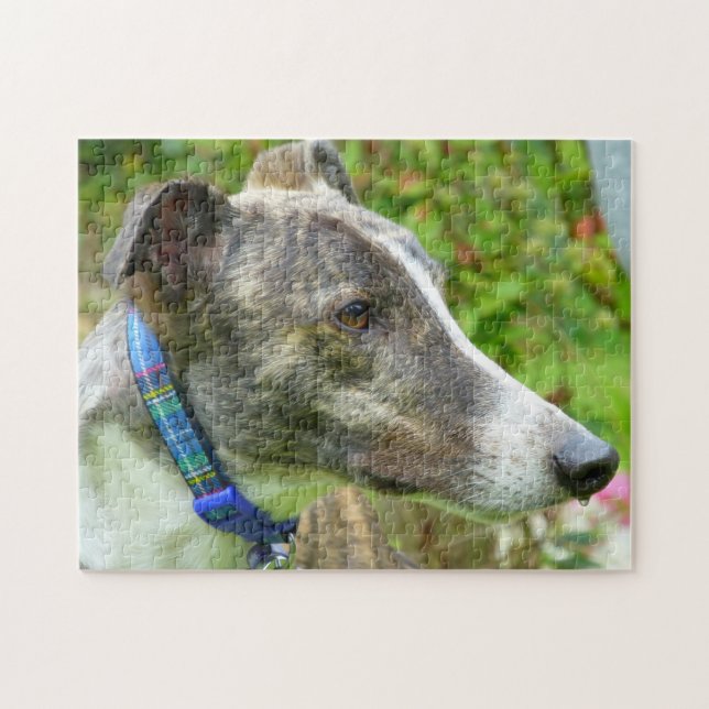 Greyhound jigsaw puzzle (p400) Harley (Horizontal)