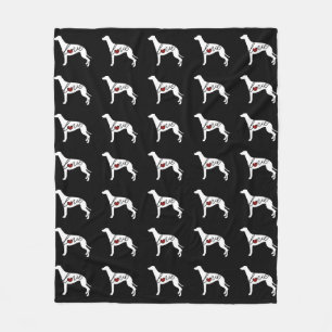 Greyhound Love Fleece Blanket