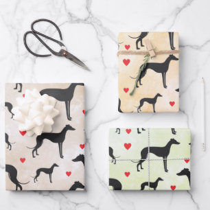 Greyhound Love Wrapping Paper Sheet