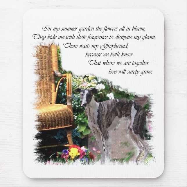 Greyhound Lovers Art Gifts Mouse Mat (Front)