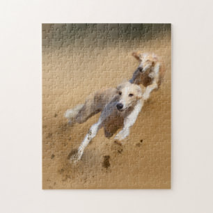 Greyhound Lurcher Dogs Painting Puzzle