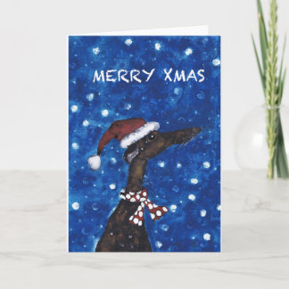 GREYHOUND MERRY XMAS HOLIDAY CARD