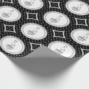 Greyhound Mum (fawn white) Cute Dog Mum Funny Wrapping Paper