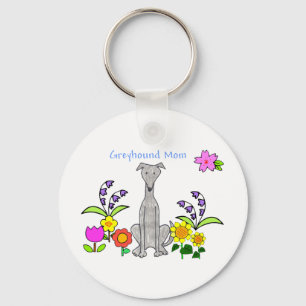 Greyhound Mum Keychain