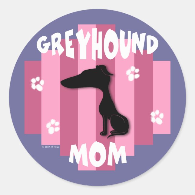 Greyhound Mum Stickers (Front)