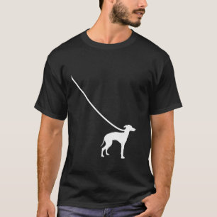 Greyhound on a Leash Dog  Mum Dad Pet Cute  Puppy T-Shirt