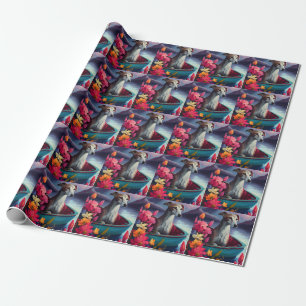 Greyhound on a Paddle: A Scenic Adventure Wrapping Paper