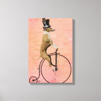Greyhound on Black Penny Farthing