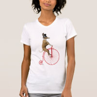 Greyhound on Red Penny Farthing
