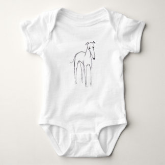 GREYHOUND ONE PIECE BABY BODYSUIT