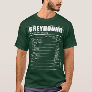 Greyhound Owner Puppy Dog Lover Greyhound Facts T-Shirt