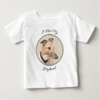 Greyhound Painting - Cute Original Dog Art