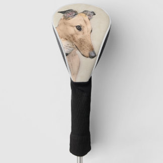 Greyhound Painting - Cute Original Dog Art Golf Head Cover