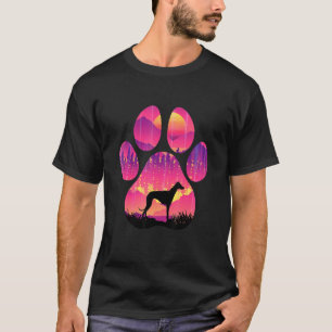 Greyhound Paw Mom Dad Dog  Women Men T-Shirt