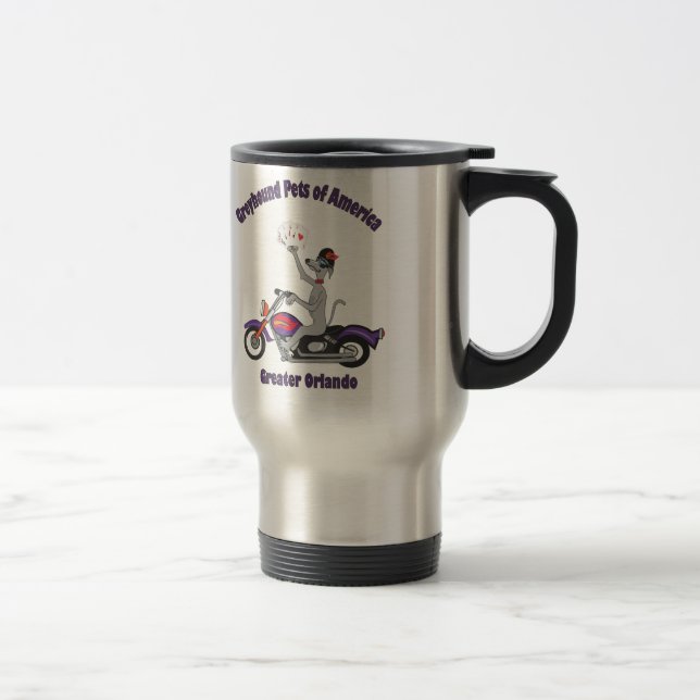 GREYHOUND PETS of AMERICA Travel Mug (Right)