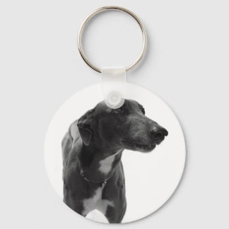 Greyhound Photo Key Ring