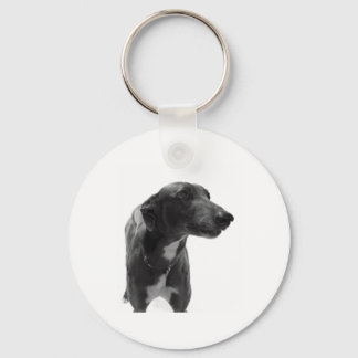 Greyhound Photo Key Ring
