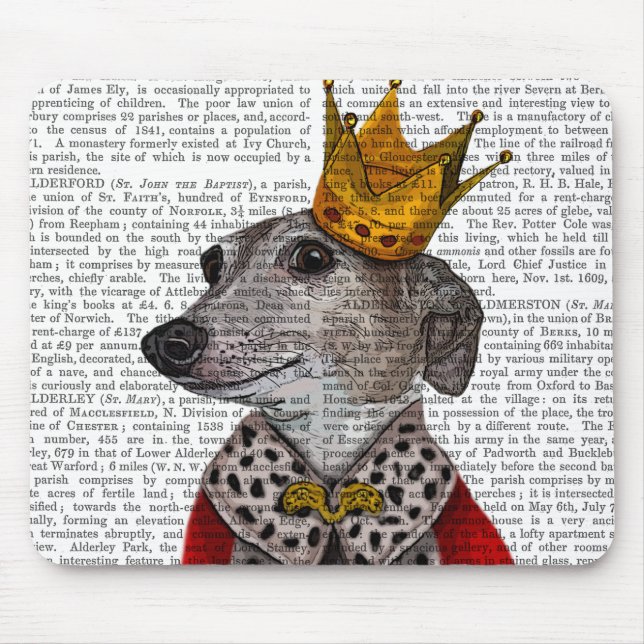 Greyhound Queen Mouse Mat (Front)
