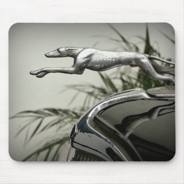 Greyhound Radiator Cap Mouse Mat (Front)