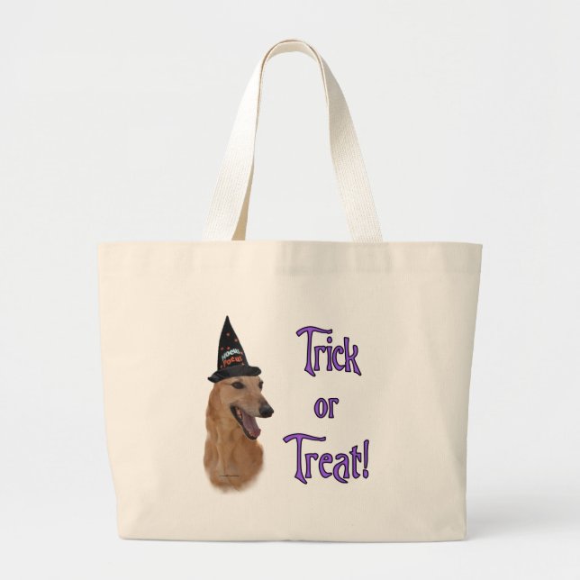 Greyhound (red) Trick Large Tote Bag (Front)