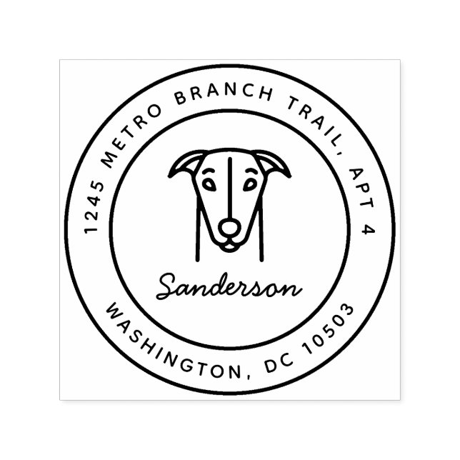 Greyhound Return Address Stamp Self-Inking (Design)