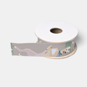 Greyhound Ribbon 3.0" & Matching Gift Wrap (Sep.) Grosgrain Ribbon