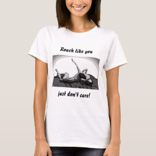 Greyhound Roach on White T-Shirt