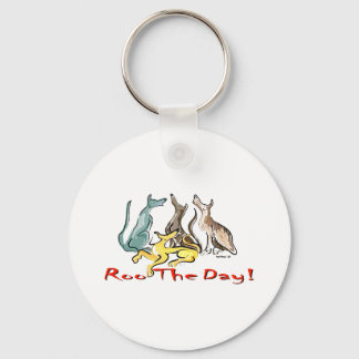 greyhound roo key ring