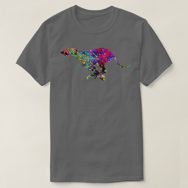 Greyhound Running 1 T-Shirt (Design Front)