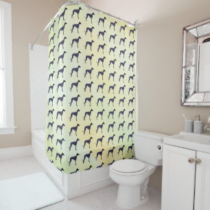 Greyhound  shower curtain