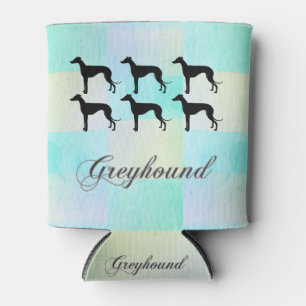Greyhound Silhouette Can Cooler