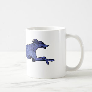 Greyhound Silhouette Fractal Coffee Mug