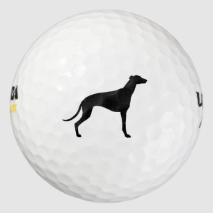 Greyhound Silhouette Golf Balls