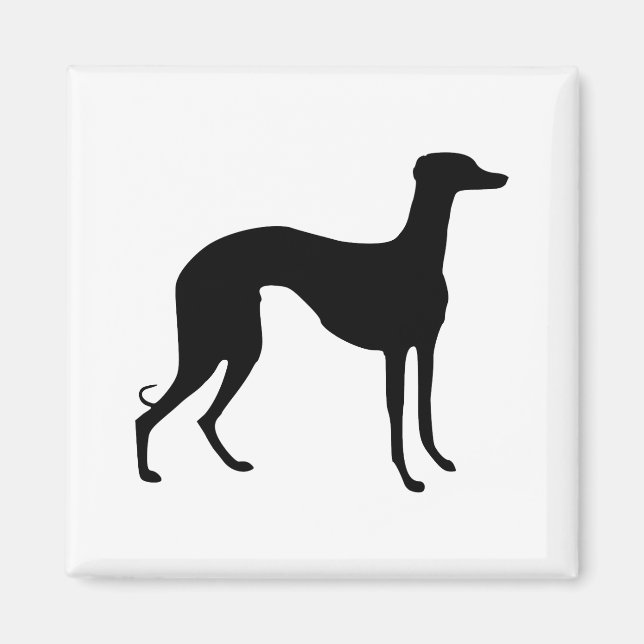 Greyhound Silhouette Magnet (Front)