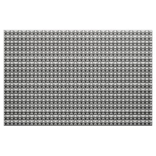 Greyhound Silhouettes Black White Art Deco Fan Fabric