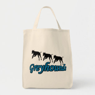 Greyhound Silhouettes Dog Tote Bag