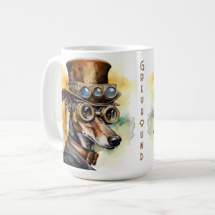 Greyhound Steampunk Dog Coffee Mug