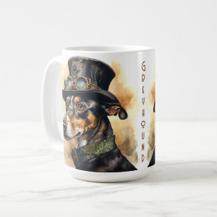 Greyhound Steampunk Dog Coffee Mug